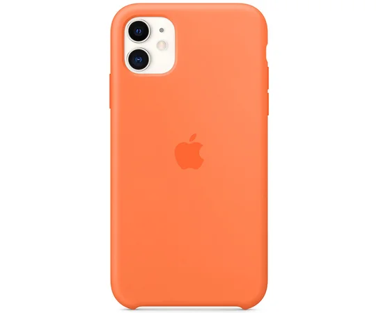 Чехол Silicone case (AAA) для Apple iPhone 11 (6.1") Оранжевый / Vitamin C