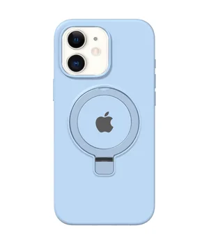 Чехол Silicone Case Full Protective with Ring для Apple iPhone 11 (6.1") Blue
