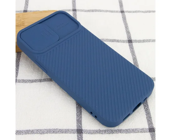 Чехол Camshield Square TPU со шторкой для камеры для Apple iPhone 11 (6.1") Синий