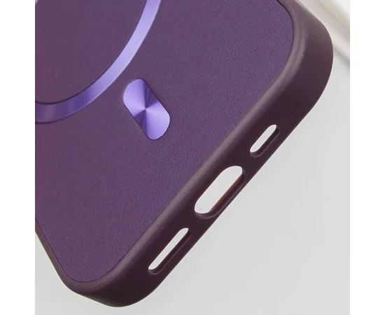 Шкіряний чохол SnapCase with MagSafe для Apple iPhone 11 (6.1") Dark Purple