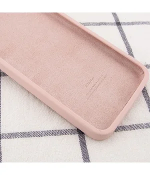 Чохол Silicone Case Square Full Camera Protective (AA) для Apple iPhone 11 (6.1 ") Рожевий / Pink Sand