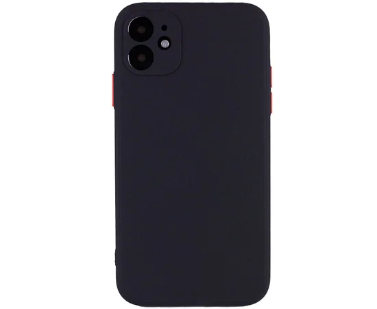 Чехол TPU Square Full Camera для Apple iPhone 11 (6.1") Черный