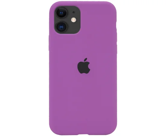 Чохол Silicone case (A) (з закритим низом) для Apple iPhone 11 (6.1 ") Фіолетовий / Grape