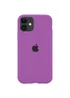 Чохол Silicone case (A) (з закритим низом) для Apple iPhone 11 (6.1 ") Фіолетовий / Grape