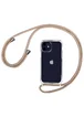 Чехол TPU Crossbody Transparent для Apple iPhone 11 (6.1") Бледно-коричневый