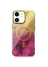 Чохол TPU Shiny Mountain (MagFit) для Apple iPhone 11 (6.1") Yellow / Pink