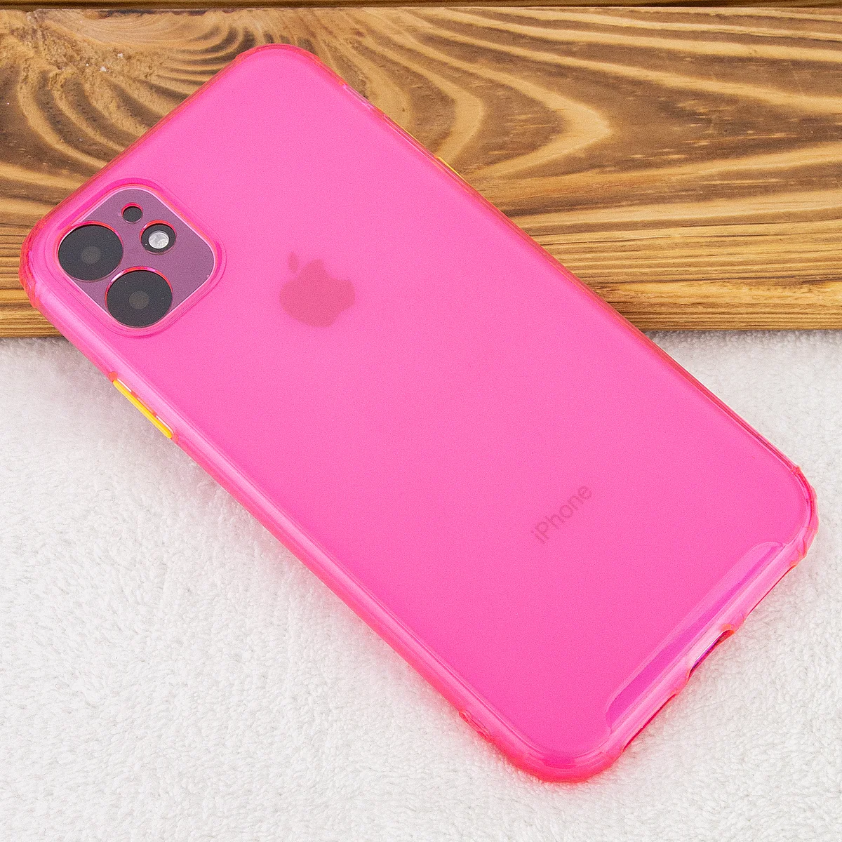 TPU чехол Сolor matte для Apple iPhone 11 (6.1") Розовый