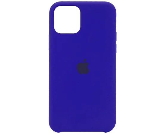 Чехол Silicone Case (AA) для Apple iPhone 11 (6.1") Синий / Shiny blue