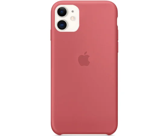 Чехол Silicone Case (AA) для Apple iPhone 11 (6.1") Красный / Camellia