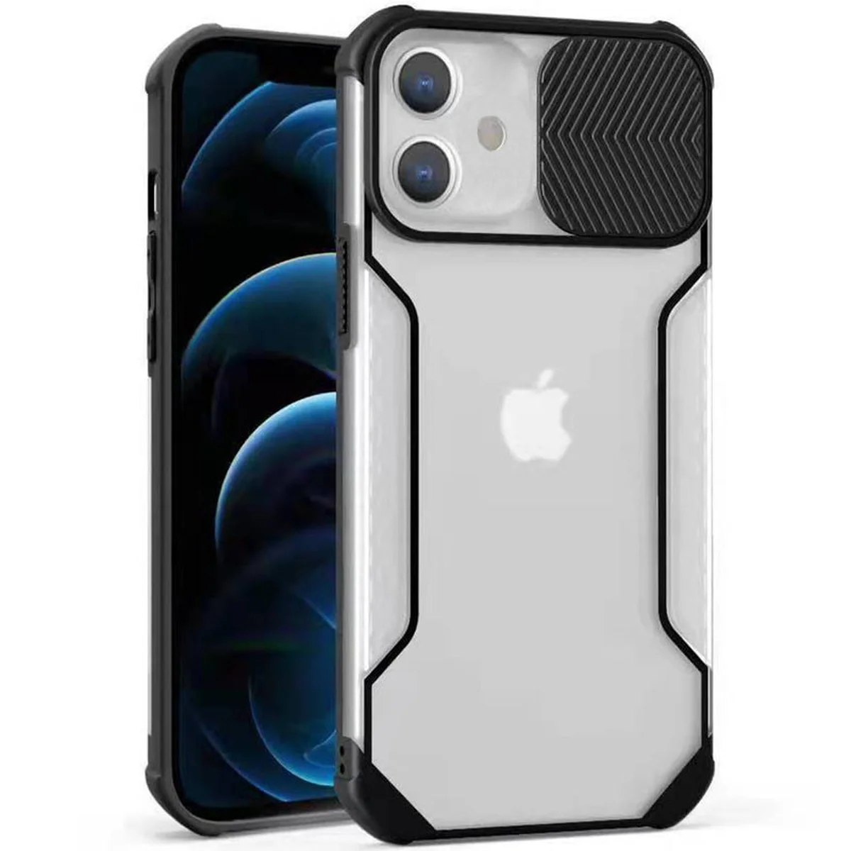 Чохол Camshield matte Ease TPU зі шторкою для Apple iPhone 11 (6.1") Чорний