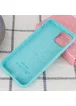 Чохол Silicone case (A) (з закритим низом) для Apple iPhone 11 (6.1 ") Бірюзовий / Marine Green