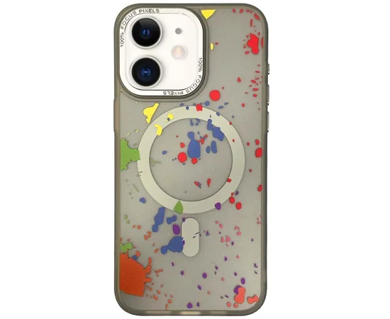 Чохол TPU+PC Flush with MagSafe для Apple iPhone 11 (6.1") Titanium grey