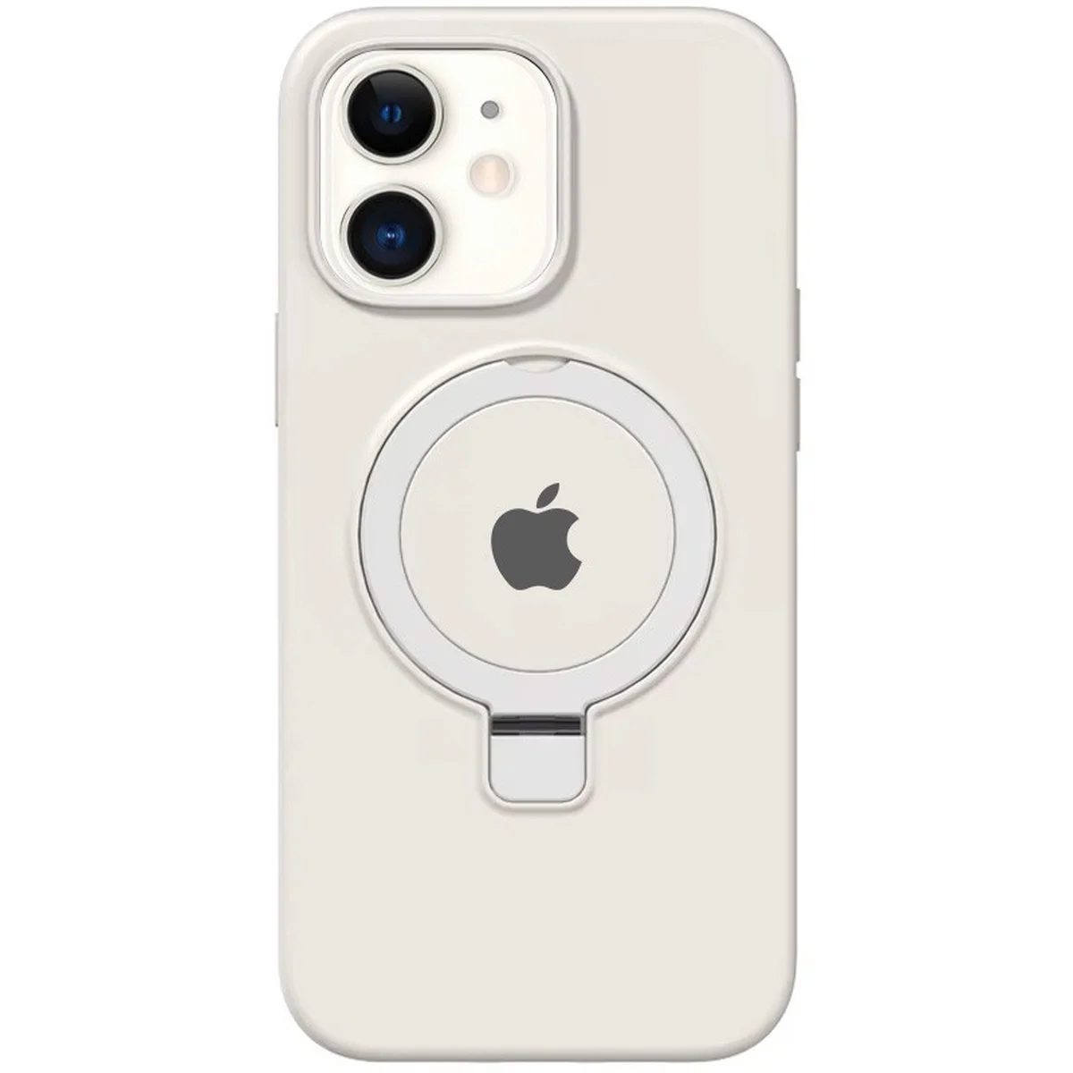 Чехол Silicone Case Full Protective with Ring для Apple iPhone 11 (6.1") White