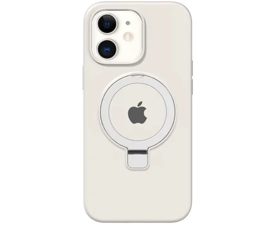 Чехол Silicone Case Full Protective with Ring для Apple iPhone 11 (6.1") White