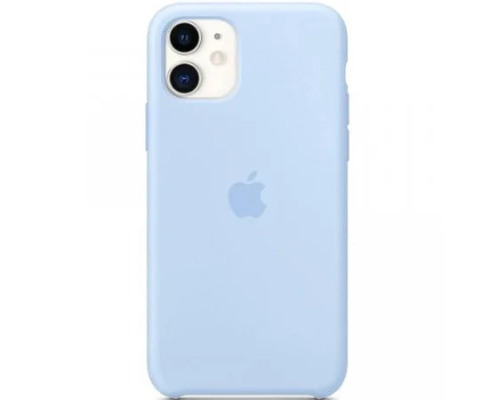 Чехол Silicone case (A) для Apple iPhone 11 (6.1") Голубой / Lilac Blue