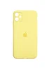Чохол Silicone Case Square Full Camera Protective (AA) Apple iPhone 11 (6.1") Жовтий / Yellow