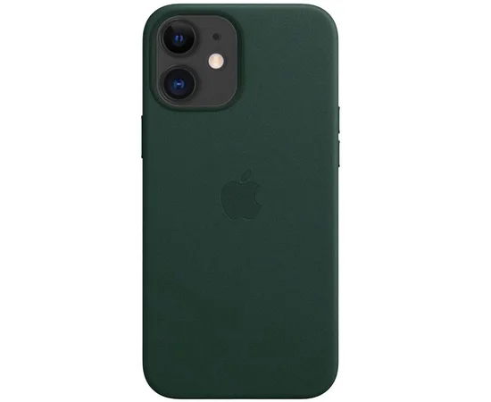 Кожаный чехол Leather Case (AAA) для Apple iPhone 11 (6.1") Forest Green