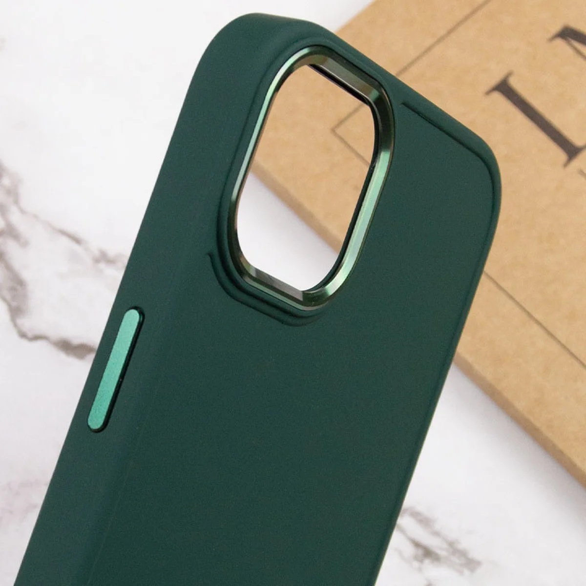 TPU чохол Bonbon Metal Style для Apple iPhone 11 (6.1") Зелений / Pine green