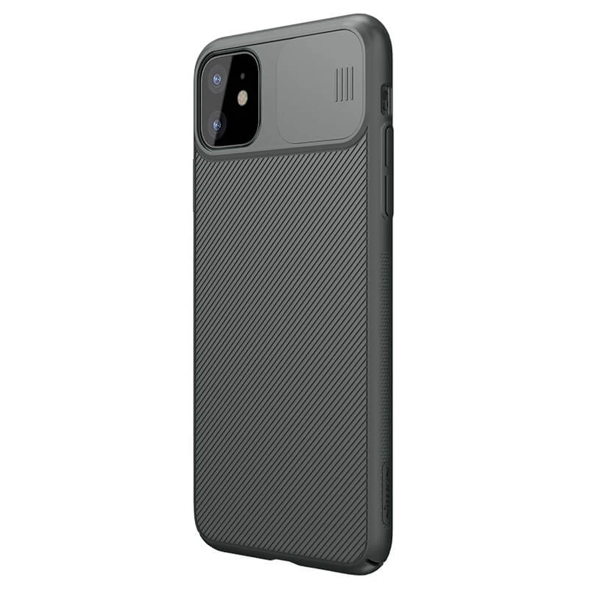 Карбонова накладка Nillkin Camshield (шторка на камеру) для Apple iPhone 11 (6.1 ") Зелений / Dark Green