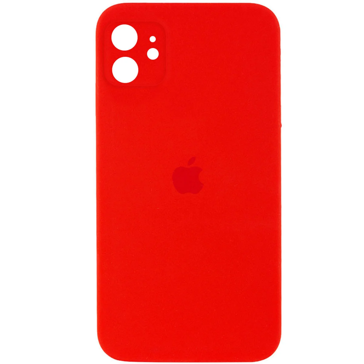 Чехол Silicone Case Square Full Camera Protective (AA) для Apple iPhone 11 (6.1") Красный / Red