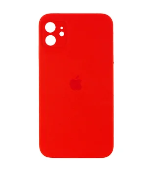 Чехол Silicone Case Square Full Camera Protective (AA) для Apple iPhone 11 (6.1") Красный / Red