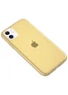 Силиконовый матовый полупрозрачный чехол для Apple iPhone 11 (6.1") Желтый / Yellow