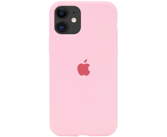 Чехол Silicone Case Full Protective (AA) для Apple iPhone 11 (6.1") Розовый / Light pink