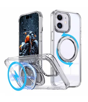 Чохол TPU+PC Empire with MagSafe and Ring для iPhone 11 (6.1") Clear