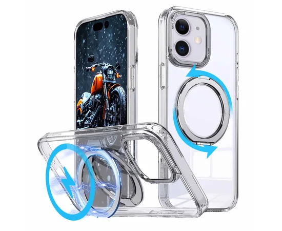 Чохол TPU+PC Empire with MagSafe and Ring для iPhone 11 (6.1") Clear