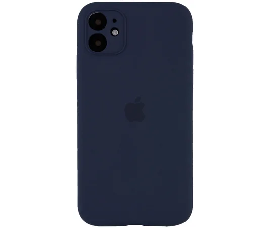 Чехол Silicone Case Full Camera Protective (AA) для Apple iPhone 11 (6.1") Темно-синий / Midnight blue