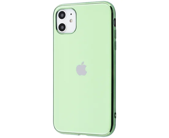 TPU чехол GLOSSY LOGO для Apple iPhone 11 (6.1") Салатовый