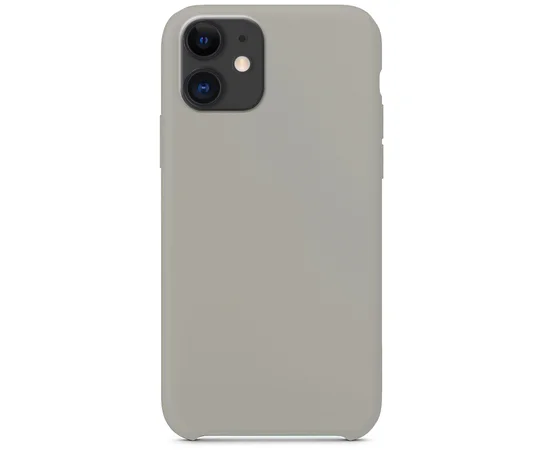 Силиконовый чехол Soft cover для Apple iPhone 11 (6.1") Серый / Grey