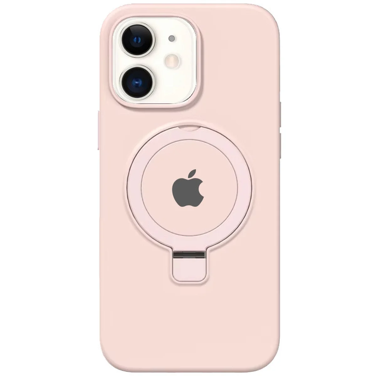 Чехол Silicone Case Full Protective with Ring для Apple iPhone 11 (6.1") Pink