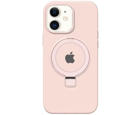 Чехол Silicone Case Full Protective with Ring для Apple iPhone 11 (6.1") Pink