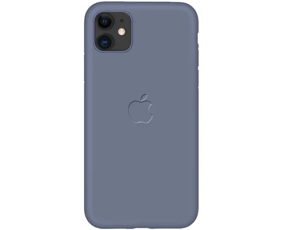 Чехол-накладка Soft-touch logo series для Apple iPhone 11 (6.1") Серый / Lavender