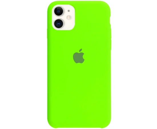 Чехол Silicone Case (AA) для Apple iPhone 11 (6.1") Салатовый / Neon Green