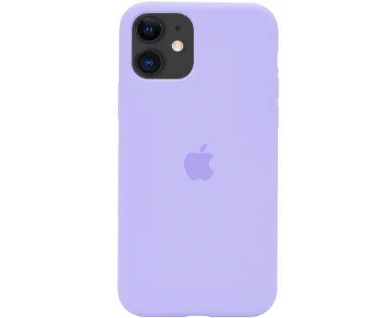 Чохол Silicone case (A) (з закритим низом) для Apple iPhone 11 (6.1 ") Бузковий / Dasheen