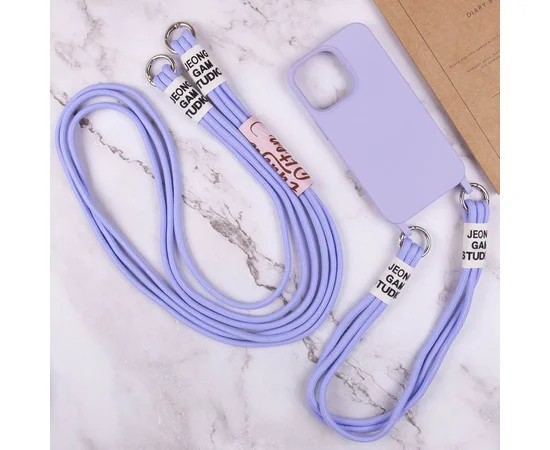 Чехол TPU two straps California для Apple iPhone 11 (6.1") Сиреневый