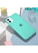 Силиконовый матовый полупрозрачный чехол для Apple iPhone 11 (6.1") Голубой / Marine Green