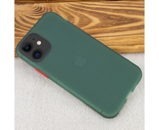 Чехол-накладка Epik Moon Eclipse series для Apple iPhone 11 (6.1") Темно-зеленый / Красный