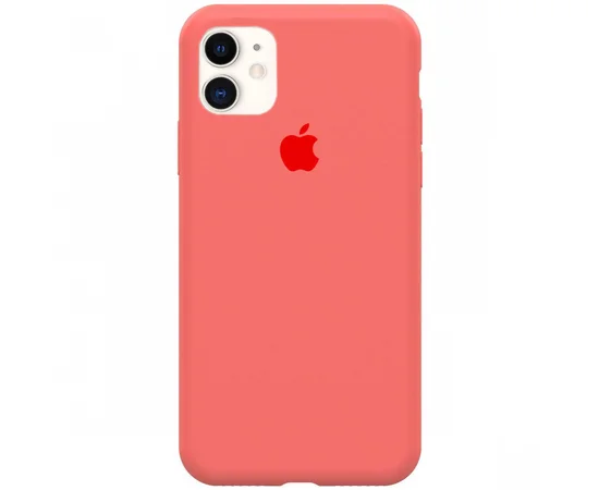 Чехол Silicone case (A) (с закрытым низом) для Apple iPhone 11 (6.1") Розовый  / Cotton Candy