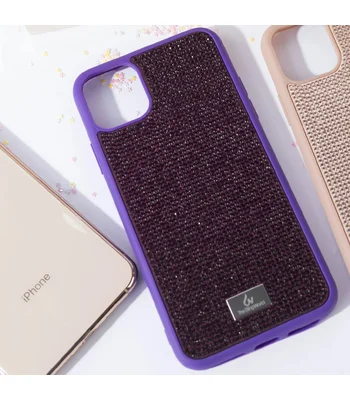 TPU чехол Bling World Grainy Diamonds для Apple iPhone 11 (6.1") Фиолетовый