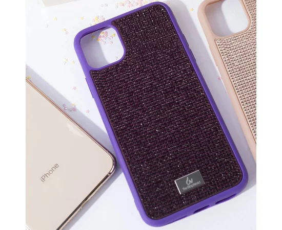 TPU чехол Bling World Grainy Diamonds для Apple iPhone 11 (6.1") Фиолетовый