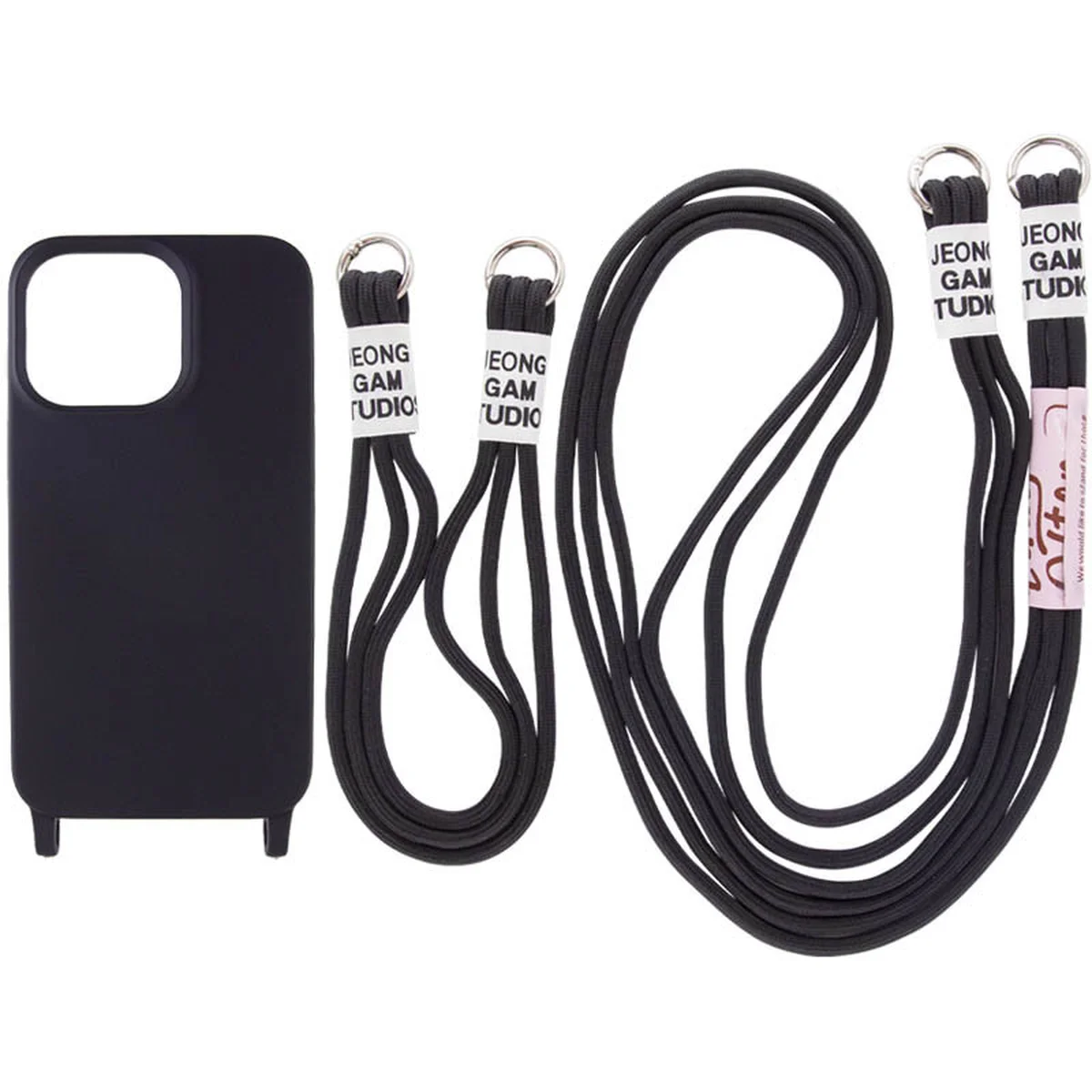 Чехол TPU two straps California для Apple iPhone 11 (6.1") Черный