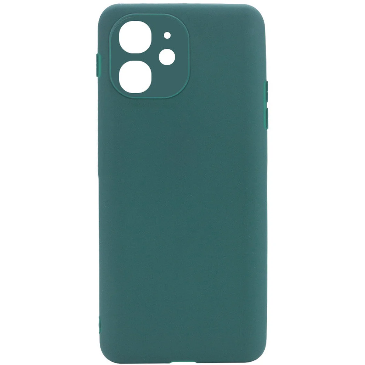 Силиконовый чехол Candy Full Camera для Apple iPhone 11 (6.1") Зеленый / Forest green