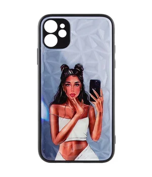 TPU+PC чохол Prisma Ladies для Apple iPhone 11 (6.1") Black in White