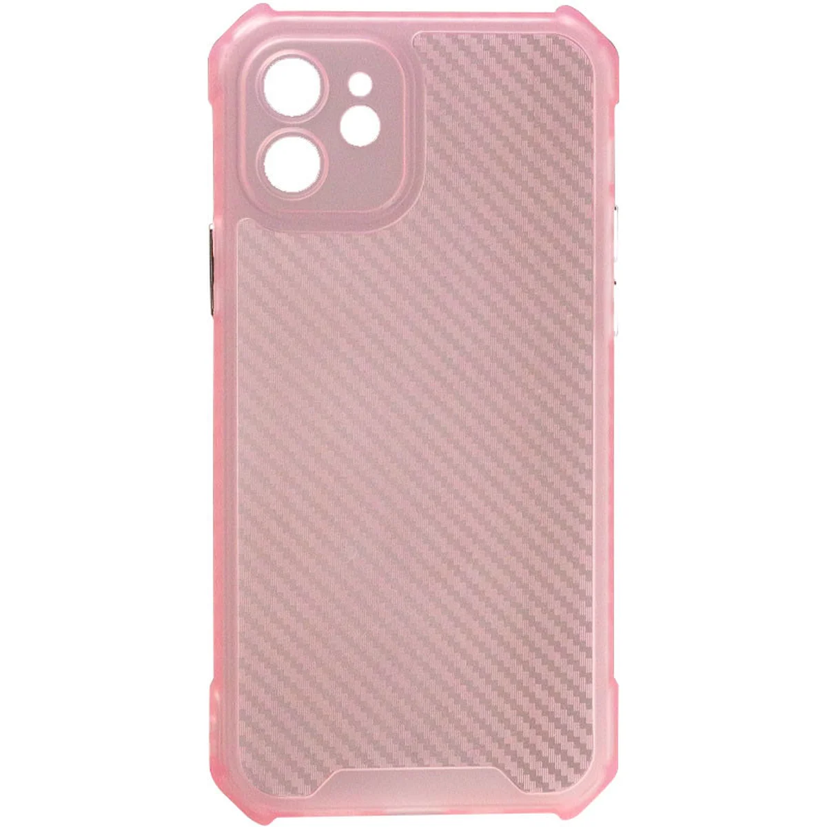 Чохол TPU Ease Carbon для Apple iPhone 11 (6.1") Рожевий / Прозорий