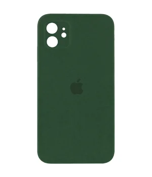 Чехол Silicone Case Square Full Camera Protective (AA) для Apple iPhone 11 (6.1") Зеленый / Cyprus Green