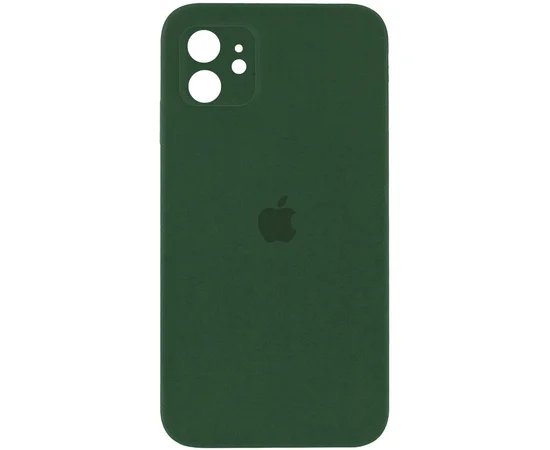 Чехол Silicone Case Square Full Camera Protective (AA) для Apple iPhone 11 (6.1") Зеленый / Cyprus Green