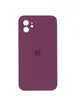Чехол Silicone Case Square Full Camera Protective (AA) для Apple iPhone 11 (6.1") Бордовый / Maroon